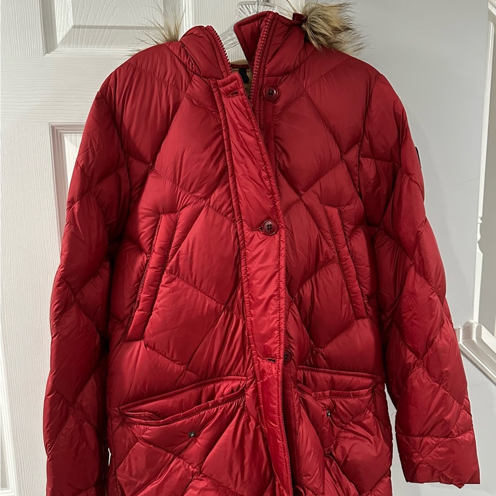Brand new red abercrombie coat